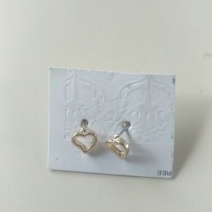 Heart Shaped Studded Earrings
